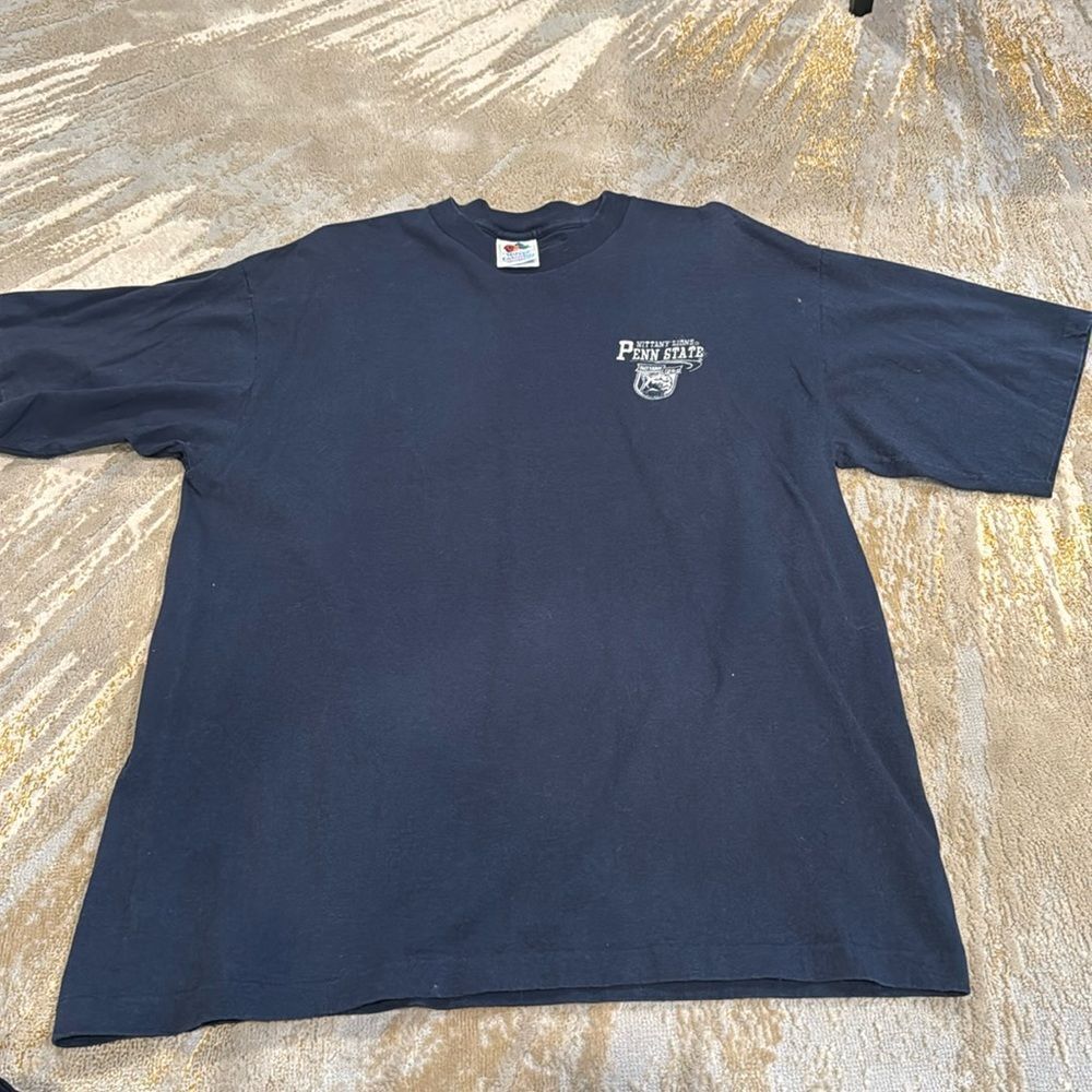 VTG made in USA single stitched Penn State tee shirt navy in EUC size L